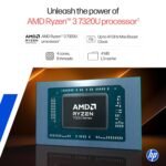 HP 15 Smartchoice, AMD Ryzen 3 7320U (8GB LPDDR5, 512GB SSD) FHD, Anti-Glare, Micro-Edge, 15.6''/39.6cm, Win11, M365 Basic(1yr)* Office24, Silver, 1.59kg, fc0500AU, FHD Camera w/Privacy Shutter Laptop - Image 3