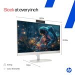 HP All-in-One, Intel Core Ultra 7 155U (16GB DDR5,1TB SSD) IPS, 300 nits, Touch, Anti-Glare, FHD, 27inch(68.6cm), Win11, M365*, Shell White, 6.72kg, FHD IR tilt Camera w/Privacy shuttter, 27-cr1418in - Image 9