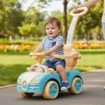 JoyRide Baby Products Ride-On Buzz Rider Plus Car for Kids with Music & Horn Steering with Back Support Handle, Seat Storage, 1 to 3 Years Upto 20 (Blue) - Image 2