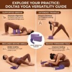 DOLTAS High Density Foam Yoga Block Set of 2 with Yoga Strap – Non-Slip Lightweight Bricks for Improved Balance, Flexibility, Strength & Stability – Support for Pilates, Stretching & Meditation - Image 3