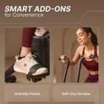 Fitkit Dual Action 2-in-1 Air Bike | Moving & Fixed Handles Exercise Cycle | Adjustable Seat & Anti-Slip Pedals | Direct Resistance | 120 kg Max Weight | 1 Year Warranty Home Use Exercise Bike - Image 8