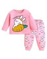 Kuchipoo Girls Regular Fit Cotton T-Shirts and Pyjamas Clothing Set-Pack of 3 - Image 3