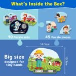 Kids Puzzleup Learn Professions,10-In-1 Entry Level Puzzle,45 Big Size Jigsaw Pieces,Montessori Educational Toy To Improve Memory & Unlock New Words,Gift For Boys & Girls Age 3,4 & 5 Yrs - Image 3