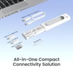Portronics Snapcase 4 60W Multifunctional Fast Charging Data Cable Transparent Kit, Conversion Set USB A & Type C to Male Micro/Type C/Lightning, Data Transfer, Sim Storage, Sim Eject Pin,Pocket Size - Image 8