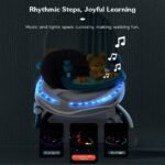 StarAndDaisy Walker for Kids for 6 to 18 Months, Intergrated RGB Lights Baby Walker Boys & Girls with 7 Level Height Adjustment, Walker Baby with Switchable Food & Musical Toy Tray (Blue) - Image 6