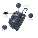 Aristocrat Cadet Polyester 52 cms Blue Travel Duffle (Cadet) - Image 5