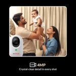 CP PLUS CP-E44Q 4MP Quad HD Smart Wi-Fi CCTV Camera | AI Human Detection | Cloud Recording | STQC Certified | Press to Call | IR Night Vision | Motion Tracking | Privacy Mode | Google Home & Alexa. - Image 3