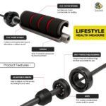 PRO365 Home Fitness Equipment Kit – 6-in-1 Workout Set with Ab Roller Wheel, Resistance Bands, Jump Rope, Push-Up Bars, Tummy Twister & Spring Chest Expander | Full Body Gym Combo for Men & Women - Image 6