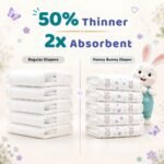 Honey Bunny Premium Baby Diaper Pants - M (7-12 kg) - 54 Diapers | With Shea Butter Infused Care, 360° Super Soft Comfort, Ultra Thin Fit & Breathable Extra Absorb Core - Image 8