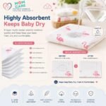 MOM CARE Muslin Cloth for New Born Baby, 6 Layer Reusable Cotton Washcloth Napkins, Face Towels, Absorbent Feeding Wipes and Burp Cloths for Baby, 30 x 30 cm, Pack of 5 - Image 2