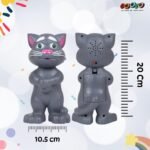 Gooyo GY-838-17/27 Virtual Animal Talking Tom Cat Toy for Kids | Best Musical Toy with More Features | Best Gift for Kids with Songs and Stories | Black | 3xAA Battery (Not Included) - Image 4