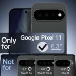 JETech Magnetic Matte Case for Google Pixel 11, Black - Image 2