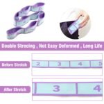 Proberos® Yoga Belt for All People, 8 Loops Stretching Strap with Printed - Image 5