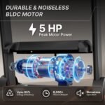 Fitkit by Cult PowerRunPlus Treadmill BLDC 5HP Peak & 120kg Weight Capacity | 14 km/h Max Speed | LED Display with Tablet Holder | 12 Preset Program | Home Gym Equipment - Image 2