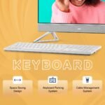 Dell 24" All-in-One PC (5420), 13th Gen Intel i7-1355U, 16GB DDR4, 1TB SSD, 23.8" FHD AG Narrow Border Touch, Pro Wireless Keyboard + Mouse, Pearl White with Fabric Cover,Win11 + Office H&S 2021 - Image 5