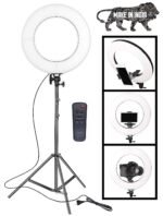 Osaka 18-Inch LED Ring Light 65W with Tripod Stand & Remote – for DSLR, Mobile, YouTube, Makeup & Vlogging - Image 2