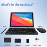 ECOPAD Android 13 Tablet 2023 - 10 Inch With 6GB RAM, 64GB ROM, 1TB Expanded, Quad-Core, 2 in 1 With Keyboard Mouse, Wi-Fi 6, Bluetooth, GMS Certified IPS Touch Screen - Black Set - Image 6