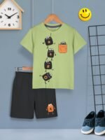 HELLCAT Boys Dress Clothing Set Combo with Tshirts & Shorts - Pack 3 - Image 8
