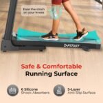Fitkit by Cult PowerRun-96 BLDC Motor Treadmill (5HP Peak) | 12.8km/h Max Speed, 120kg Weight Capacity | 12 Preset Programs, LED Display | AUX/MP3/USB | Home Gym Equipment, Black - Image 7