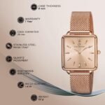 Carlington Iconic Analog Watch for Ladies | Stainless Steel Wrist Watch for Girls| Quartz Movement | Water Resistant | Casual & Formal Wear - CT 2040 - Image 4