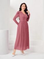 FABNEX Stylish One Piece Long Maxi Dress for Women (K-177-180) - Image 3
