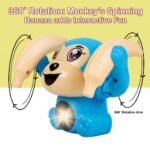 Gooyo GY-2029 Voice Control Banana Dancing Monkey Toy | Spinning, Rolling and Tumbling Toy for Kids with Bright LED Lights & Sound Effects | Assorted | 3xAAA Battery (Not Included) - Image 4