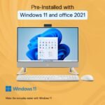 Dell 24" All-in-One PC (5420), 13th Gen Intel i7-1355U, 16GB DDR4, 1TB SSD, 23.8" FHD AG Narrow Border Touch, Pro Wireless Keyboard + Mouse, Pearl White with Fabric Cover,Win11 + Office H&S 2021 - Image 8