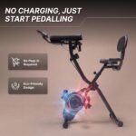 Cult X-Bike with Table | Sturdy & Stable Design | Foldable Exercise Bike for Home | 8-Level Magnetic Resistance | Adjustable Seat & Handle | LCD Display | Laptop & Tablet Desk | 120 kg Capacity - Image 5
