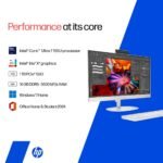 HP All-in-One, Intel Core Ultra 7 155U (16GB DDR5,1TB SSD) IPS, 300 nits, Touch, Anti-Glare, FHD, 27inch(68.6cm), Win11, M365*, Shell White, 6.72kg, FHD IR tilt Camera w/Privacy shuttter, 27-cr1418in - Image 3