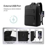 Impulse Empower Premium 25L Laptop Backpack for Men & Women, 15.6 Inch Laptop Bag with Padded Compartment, Office Backpack with Luggage Strap, Chest Strap & Organizer Pockets, Black - Image 7