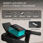 Fitkit by Cult PowerRunPlus Treadmill BLDC 5HP Peak & 120kg Weight Capacity | 14 km/h Max Speed | LED Display with Tablet Holder | 12 Preset Program | Home Gym Equipment - Image 6