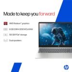 HP 15 Smartchoice, AMD Ryzen 3 7320U (8GB LPDDR5, 512GB SSD) FHD, Anti-Glare, Micro-Edge, 15.6''/39.6cm, Win11, M365 Basic(1yr)* Office24, Silver, 1.59kg, fc0500AU, FHD Camera w/Privacy Shutter Laptop - Image 4