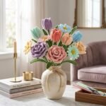 Pipe Cleaners for Craft Flower Making,Fuzzy Chenille Stems and Fluffy Sticks with Floral Tape and Wire, for Kids Arts and Crafts|Pastel colors (pipe cleaners-100/stem wire-15/green tape-1) - Image 3