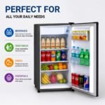 ROCKWELL MB100 Mini Refrigerator with Freezer, Grey, 5 Year Warranty - Image 5