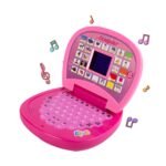 Gooyo GY-2020A Educational Learning Laptop Toy with LED Display and Musical Effects | Play & Learn with Fun | Indoor Toy for Kids | Educational Toy | Pink | 3xAA Battery (Not Included) - Image 7