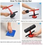 SILENCIO Sit-Up Bar With Foam Handle and Rubber Suction Seat Up Fitness Equipment Sit-ups and Push-ups Assistant Device For Weight Lose Gym Workout Abdominal Curl Exercise Work Out Trainer (Pack of 1) - Image 4