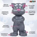 Gooyo GY-838-17/27 Virtual Animal Talking Tom Cat Toy for Kids | Best Musical Toy with More Features | Best Gift for Kids with Songs and Stories | Black | 3xAA Battery (Not Included) - Image 3