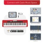 Casio CT-S200 Casiotone 61-Key Portable Keyboard (Red) - Image 2