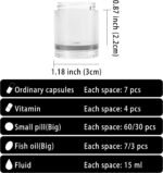 Weekly Vitamin Pill Organizer Container & 7 Days Pill Organizer Home Medical Supplies & Equipment - Image 8