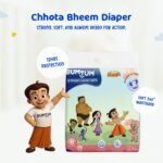Bumtum Premium Ultrasoft Chota Bheem Baby Diaper Pants-L 62 Count, 360° Comfort, ADL Tech, 12hr Leak Protection, Cottony Soft, Fast Absorption - Image 4