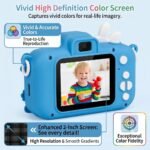 Cason Mini Digital Camera for Kids1080P HD,Camera with Dual Cameras,Rechargeable with SD Card, Real Toy Camera with Games,Birthday Gift for Kids for 5-12 Years Kid (Rabbit) - Image 6