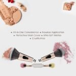 4 in 1 Multifunctional Makeup Brush Set with Foundation Brush, Powder Brush, Eyeshadow Blending Brush & Flat Brush | Feathery Soft Bristles Makeup Brushes for Women - Image 5