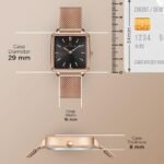 Carlington Iconic Analog Watch for Ladies | Stainless Steel Wrist Watch for Girls| Quartz Movement | Water Resistant | Casual & Formal Wear - CT 2040 - Image 3