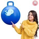 Storio Sit And Bounce Rubber Hop Ball Jumping&Bouncing Ball For Boys Girls Toys|Indoor&Outdoor|Best Gift Balls For Kids -Big(Size 56Cm / 22 Inch,Multicolour) - Image 2