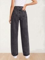 KOTTY Women's High Waist Straight Fit Cotton Blend Denim Jeans|Comfortable Regular Length Casual Jeans for Women - Image 4