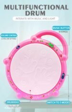 VGRASSP Flash Drum Toy with 2 Mallets for Kids | Multicolor 3D Lights | Dynamic Musical Instrument | Toy for Baby and Toddlers | Battery Operated Toy | for 2 3 4 5 6 Year Old Boys & Girls - Image 6