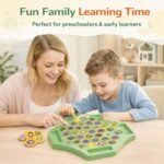 Animal Memory Flip Chess Game Montessori Matching Puzzle Board Game for Kids Educational Travel Toy for Toddlers, Preschoolers Learning Activities (Animle Stickers & 4 Stick) - Image 4