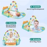 VEBETO Play Gym for Babies 0 to 12 Months (1 Year Warranty) Musical Piano Keyboard Activity Play Mat for Kids Newborn Fitness Rack Hanging Rattles Lights Tunes Music for Baby Boys Girls - Image 5