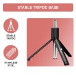 Kratos 28 Inch Selfie Stick Tripod Stand with Light, 3-in-1 Multifunctional Design, Rechargeable LED Light with Two Brightness Levels with Bluetooth Remote for Makeup, Selfie & Photoshoot - Image 7