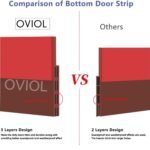 OVIOL Door Bottom Sealing Strip Self-Adhesive Under Gap Filler Rubber Dust Stopper for Home Door Gap Sealing Strip Cockroach Insect Bugs Draft Stopper Waterproof (1 MTR Pack of 1, Brown) - Image 7